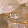 Pendientes pequeños con forma de sol para mujer, sencillos, elegantes, estilo coreano, personalizados, al por mayor, bonitos pendientes de otoño e invierno, nueva entrega de una sola pieza