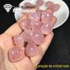 Venda por atacado natural rosa cristal amor handmade acessórios seleção 1,5 centímetros pingente DIY acessórios de pulseira feita à mão