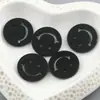 Colgante llavero de acrílico de color sólido de 24 mm con esmalte, plano, de doble cara con cara sonriente, accesorios de joyería hechos a mano DIY