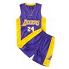 Kobe No. Conjunto de baloncesto de 24 camisetas para adultos y niños, ropa deportiva de secado rápido para niños y niñas, conjunto de entrenamiento