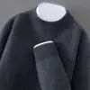 Fábrica de Origem Transfronteiriça Outono/Inverno Novo Suéter Masculino 100% Lã Pura Gola Meia-Alta Cor Sólida Versátil Solto Espessado