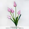 5 capullos de tulipán artificiales, ramo de flores artificiales para bodas, decoración de flores artificiales de seda de alta gama para sala de estar