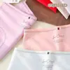 90-125 jin niñas algodón puro estampado de letras DL moderno cómodo transpirable ropa interior de triángulo para mujer 43311 zi
