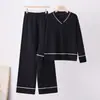 Conjunto de Punto para Mujer 2026 Otoño Invierno Nuevo Holgado Casual Suéter de Punto Dos Piezas Estilo Coreano Perezoso
