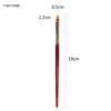 Mango de Secuoya Encaje Degradado Rubor Floral Irregular Pluma Pluma para Uñas al por Mayor Secuoya Mango Largo de Madera Uñas Artísticas