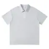 Camisa Polo de Verano Nueva 220g Suave Ligera Color Neón Bloque de Color Media Cremallera con Logo Personalizado, Casual Holgada Ropa de Trabajo, en Stock