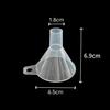 Embudo de plástico transparente para uso doméstico, calibre grande y pequeño, mini embudo dividido, para cocina, laboratorio, fugas de aceite y vino.