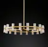 Lustre de Cristal Pós-Moderno Estilo Escandinavo Sala de Estar Casual Sala de Jantar Estilo Hong Kong Luxo Leve Quarto Estudo Lustre Criativo