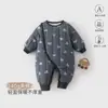 Macacão Acolchoado 140g para Bebê Classe A Recém-nascido Inverno Espessado Quente Sem Ossos Roupas de Algodão para Bebê Recém-nascido