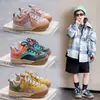Tênis de Solado Macio para Meninas Primavera e Outono, Tênis Esportivo da Moda para Meninos, Sapatos Casuais Leves para Crianças Maiores 2205