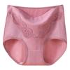 Roupa íntima de Cintura Alta Feminina 100% Algodão para Mãe de Meia-idade tamanho plus size menina gordinha Respirável Aumenta Antibacteriano Shorts Feminino