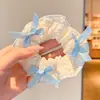 Scrunchies de Renda Doces para Meninas, Elásticos de Cabelo para Meninas Pequenas, Presilhas para Coque Que Não Danificam o Cabelo