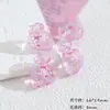 Nueva Bolsa Transparente con Bolsillo Estampado de Postre Fresco de Verano Cadena para Teléfono Collar Accesorios Hechos a Mano DIY Materiales de Cuentas