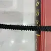 Encaje de ciempiés blanco y negro de fábrica, línea de núcleo trenzada, encaje de ondas, accesorios para ropa de niños de primavera y verano, Hanfu, traje Tang