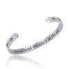 Venta Caliente de Amazon Frase Motivacional Pulsera de Acero de Titanio ella creyó que podía así que lo hizo