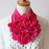 Cachecol Feminino Cachecol de Pescoço Cachecol de Cabeça Cachecol de Pescoço Moda Primavera e Outono Gola Flor Flor Criativa Acessórios de Cabeça Versáteis Cachecol de Seda de Cor Pura