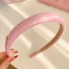 Diadema de Esponja Marrón para Niñas, de Ala Ancha, de Alta Gama, Diadema de Moda para Lavarse la Cara, Pinza para el Cabello de Alta Presión Craneal