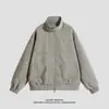Jaqueta de Couro PU Texturizado Hip Hop Americano 2026 Masculina Tendência Streetwear Silhueta Solta Jaqueta Biker