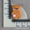 Accesorios para el Cabello de Pajarita Tocado Mochila de Oso Material de Pegamento de Crema DIY Accesorios de Resina de Conejo Accesorios para Funda de Teléfono Móvil Infantil