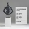Loja de Roupas Esportivas Manequim Adereços Masculino Meio Corpo Tamanho Grande Músculo Artificial Falso Suporte para Vitrine Manequim Feminino