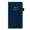 Planificador Semanal de Bolsillo 2027 Piel PU 100GSM Logo Personalizado 2027 Planificador Semanal de Bolsillo Piel PU 100GSM Logo Personalizado