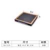 Prato de melamina a5 preto prato ocidental criativo prato plano retangular de plástico prato basculante louça imitação de porcelana prato para sushi churrasco