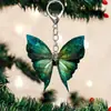 Lanzamiento Caliente Serie de Mariposas Planas de Colores Acrílicas Colgante para Llavero Colgante para Mochila