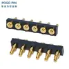 Conector POGOPIN dedal de resorte dedal de antena chapado en oro pasador de inserción de pasador de dedal lado del orificio del pasador pasta de soldar tipo cable de soldadura de carga pasador plano
