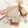 Novo Cartão em Branco Cartão Postal DIY Papel Kraft Grafite Cartão Pequeno Marcador de Página Cartão de Mensagem Cartão de Palavra para Anotação