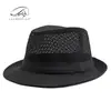 Sombreros al por mayor para personas de mediana edad y mayores, Sombreros Jazz de Verano Transpirables, Sombreros de Playa para Hombres, Sombreros de Malla Transpirables para Protección Solar