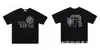 Colección de Camisetas de Manga Corta RHUDE Versión Alta Transfronteriza Vintage Americano Marlboro Streetwear Casual Holgadas para Pareja Cuello Redondo