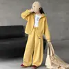 Conjunto de niña 2026 nuevo de primavera y otoño elegante y moderno estilo coreano bordado pony con capucha conjunto de punto para niños mayores