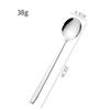 Cuchara Redonda de Acero Inoxidable 304 Transfronteriza Cuchara Coreana Celebridad de Internet Cuchara para Comer Doméstica Cuchara de Mango Largo Cuchara Cuchara para Mezclar Venta al por Mayor
