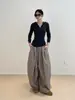 Suéter de malha de lã com capuz, caimento justo, zíper parcial, peça interna feminina outono/inverno, manga longa, estilo novo, perfeito para usar em camadas.