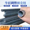 Coluna Pontiaguda Reforçada para Cerca Vareta Malha de Arame Tubo de Aço Galvanizado Tubo Redondo Tubo Quadrado Haste de Suporte Estrutura de Treliça Suporte