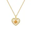 [Acero de Titanio] Rosa de Amor Concha Lujo Temperamento Hermoso Collar de Diamantes Cadena para Clavícula Versátil para Mujer Cadena de Acero de Titanio