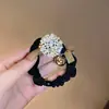 Faixa de Cabelo Japonesa e Coreana com Pérolas e Strass para Mulheres 2025 Novo Estilo Luxo Acessível Elegante Faixa de Cabeça com Pontas de Bola Elástico Durável