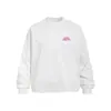 Camiseta Redonda de Manga Larga con Estampado de Letras Graffiti para Hombre, Corte Holgado, Marca de Moda High Street, Hip Hop, Top Redondo para Primavera y Otoño