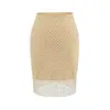 2026 Nueva Falda Bodycon Chic de Verano Ajustada Petite Falda de Lunares Retro de Línea A para Mujer