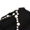 Estilo Hepburn de Lujo Ligero Elegante Pinza de Perlas Versátil Exquisita Moda de Gama Alta Nicho Pinza de Tiburón para Mujeres