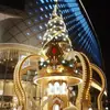 Gran cadena de luces de árbol de Navidad iluminada para exteriores, arreglo de escena, 30m, cuadrado, arte de hierro decorativo, árbol de Navidad grande