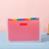 Bolsa organizadora de carpeta de escritorio de 13 compartimentos A4 gran capacidad clip para papeles de examen de estudiante bolsa de almacenamiento de clasificación de datos multicapa caja de archivo