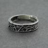 Anillo de plata tailandesa con diseño original de Chiba "Luces tenues", estilo retro, ideal para amantes de la personalidad, comodín, regalo para hombres y mujeres.