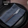 Cuchara de mango largo de acero inoxidable 304 con veta de madera creativa, cuchara, tenedor, cuchara de sopa para el hogar, cuchara de estilo coreano para adultos, 1 pieza