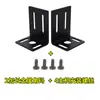 Receptor de Micrófono Inalámbrico Universal Soporte de Esquina para Gabinete Micrófono Estándar L-Oreja Accesorios de Montaje para Estuche de Vuelo 1U
