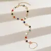 Pendientes Colgantes con Borlas de Circonita de Cristal de Dopamina de Colores Set de Collar Pulsera Cadena para Clavícula Arcoíris de Lujo Ligero de Gama Alta para Mujer