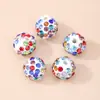 Agujero Recto Arcilla Suave Bola de Diamante Densa Cuentas Shambhala Accesorios para Pulseras DIY Exquisitos Bola de Diamante Blanco Shambhala Mayoreo