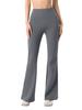 Pantalones de Yoga Forrados de Polar para Mujer, Calientes de Invierno, Bloqueo de Temperatura, Pantalones de Fitness Amigables con la Piel, Cintura Alta, Control de Abdomen, Pantalones de Yoga Acampanados, Pantalones Largos