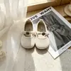 Zapatos Mary Jane Dopamina para Niñas Modelo Nuevo 2026 Camelia Bebé Gamuza Zapatos Pequeños de Piel Suela Suave Zapatos de una Sola Capa