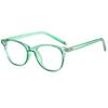Moda estilo coreano Anti-luz azul sin graduación gafas planas para mujer populares en línea marco de gafas literario con estampado de leopardo con marco de gafas para miopía